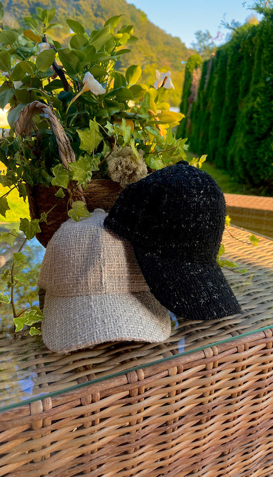 CASQUETTE LYLI  (noir/beige)