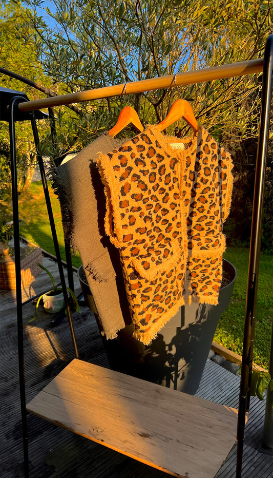 GILET ALBA (leopard)